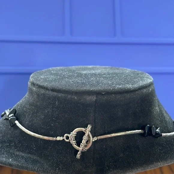 Black Stone Necklace - Picture 2 of 5